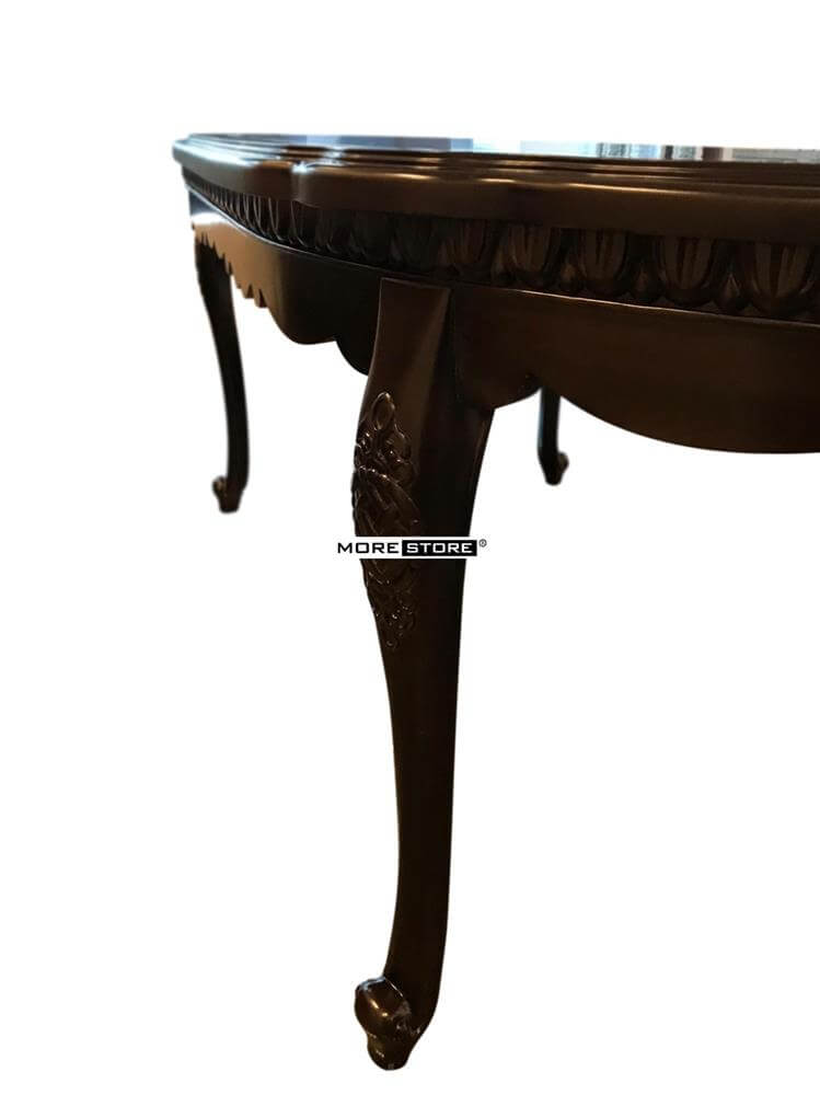 Bàn ăn tân cổ điển gỗ sồi phun sơn Alkana